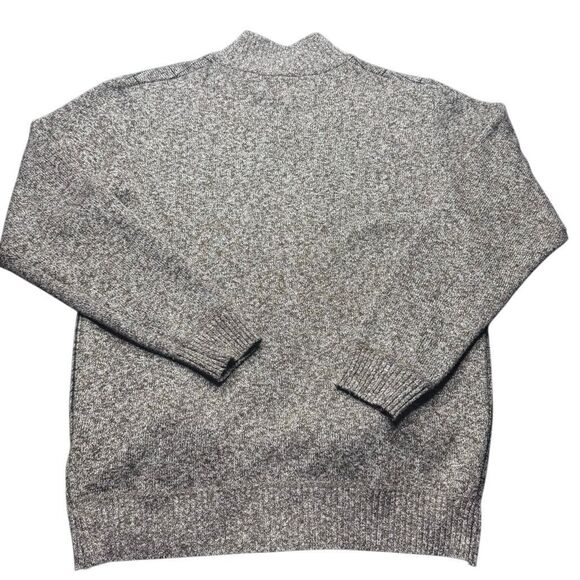 Gioberti Mens Full-Zip Cardigan Sweater Fleece Lining & Ribbed Large Tan - Picture 2 of 10